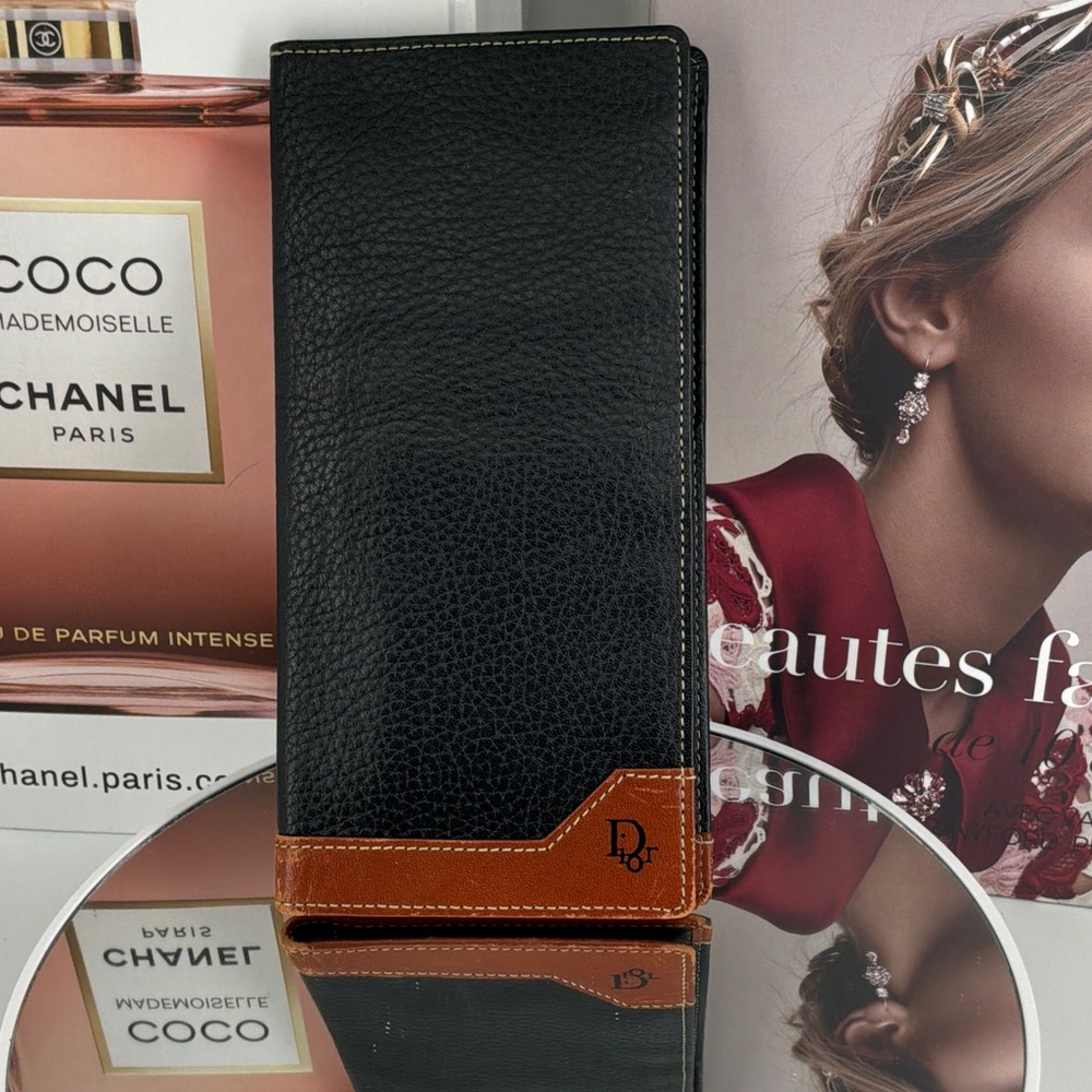 Dior Black and Brown Wallet Vintage